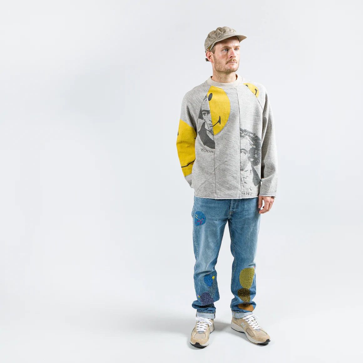 Kapital Kapital Beethoven / Smilie Top Fleece Re-Construct BIG SWT Size US S / EU 44-46 / 1 - 2 Thumbnail