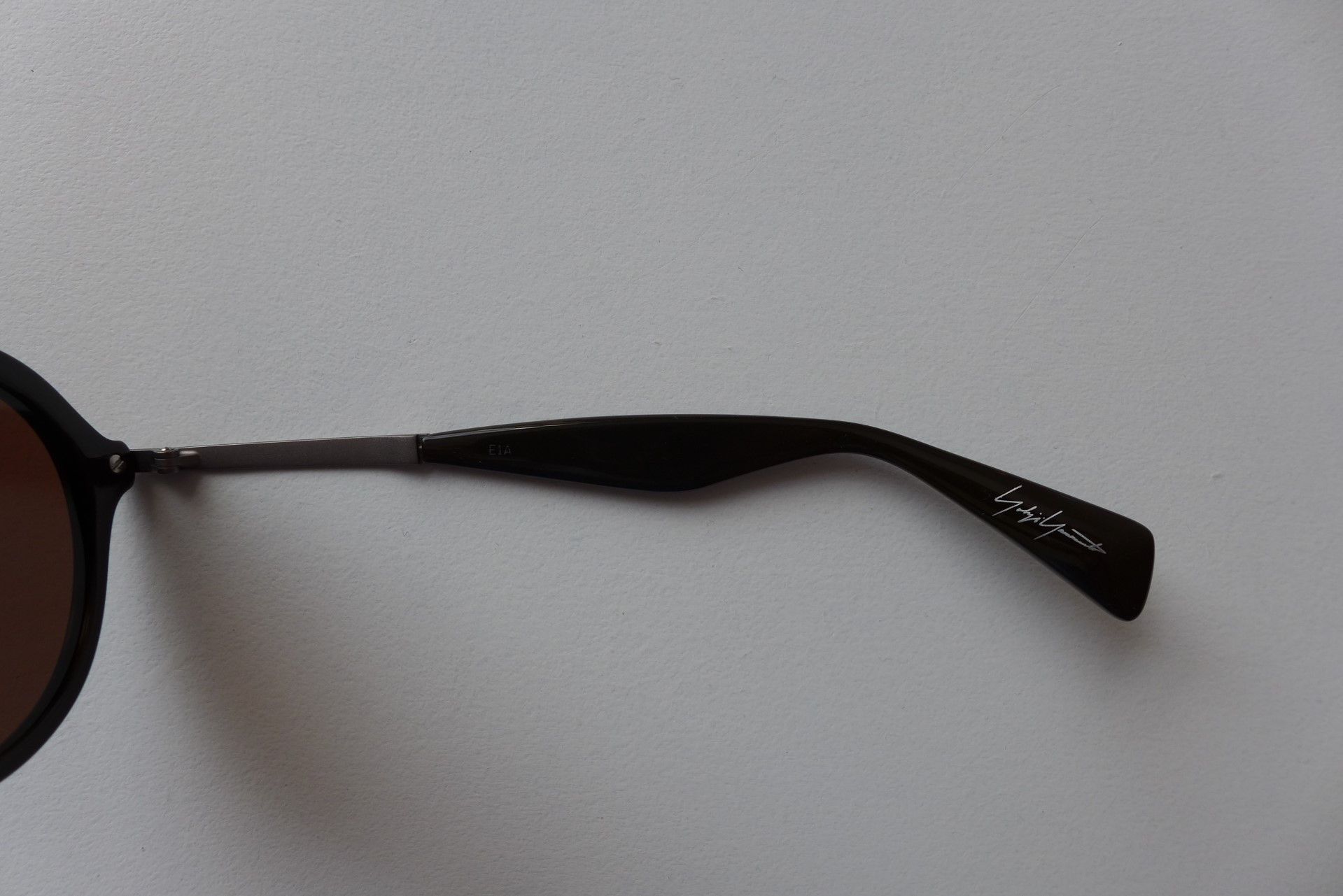 Yohji Yamamoto Yohji Yamamoto YY5009 Sunglasses - Dark Brown Acetate Size ONE SIZE - 11 Thumbnail