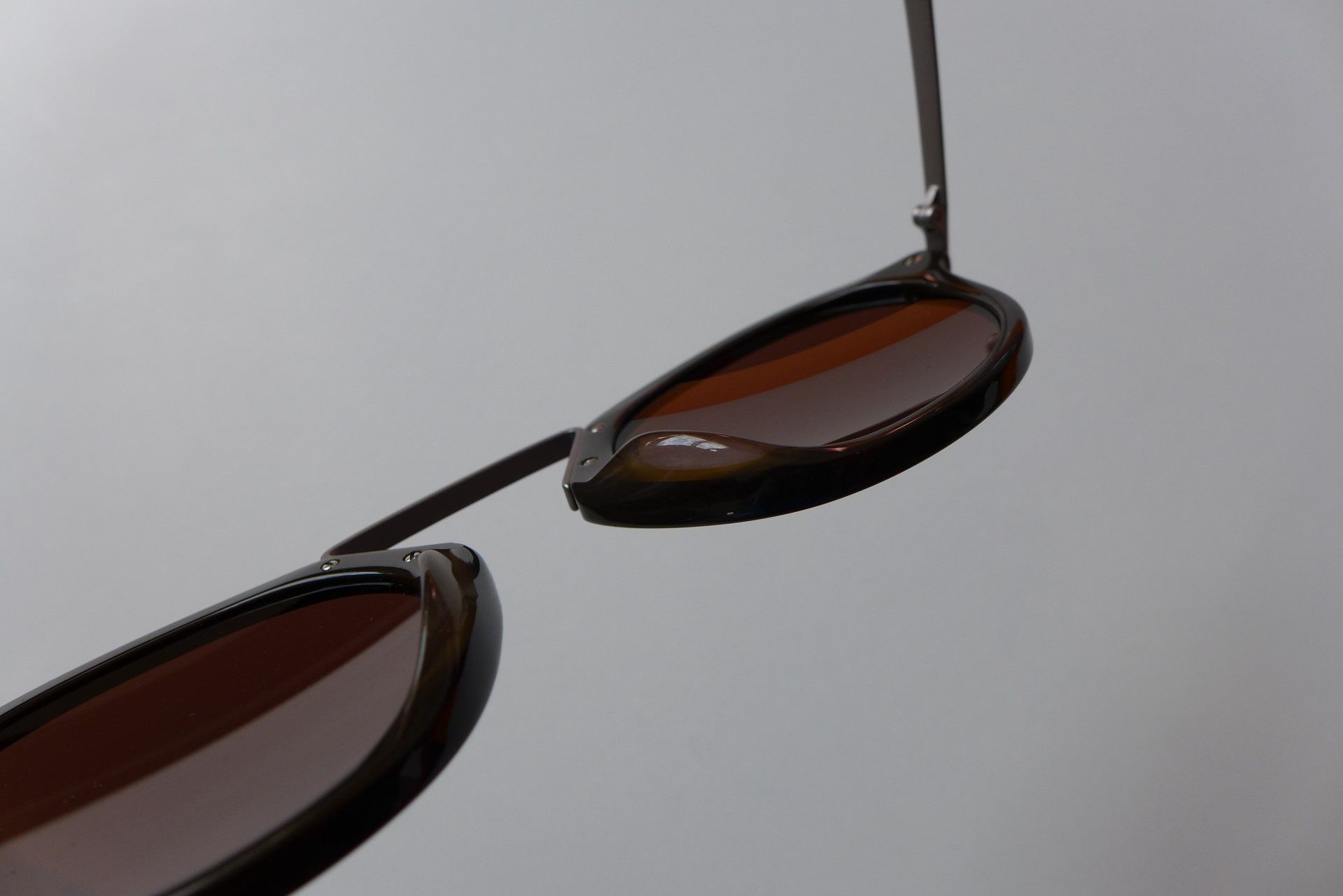 Yohji Yamamoto Yohji Yamamoto YY5009 Sunglasses - Dark Brown Acetate Size ONE SIZE - 16 Thumbnail