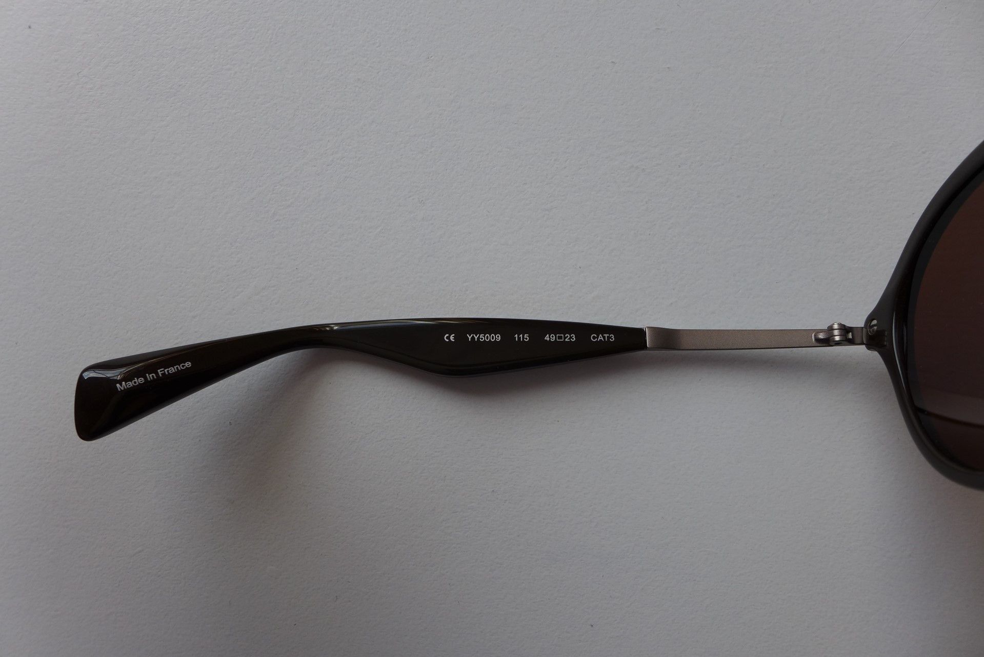 Yohji Yamamoto Yohji Yamamoto YY5009 Sunglasses - Dark Brown Acetate Size ONE SIZE - 12 Thumbnail