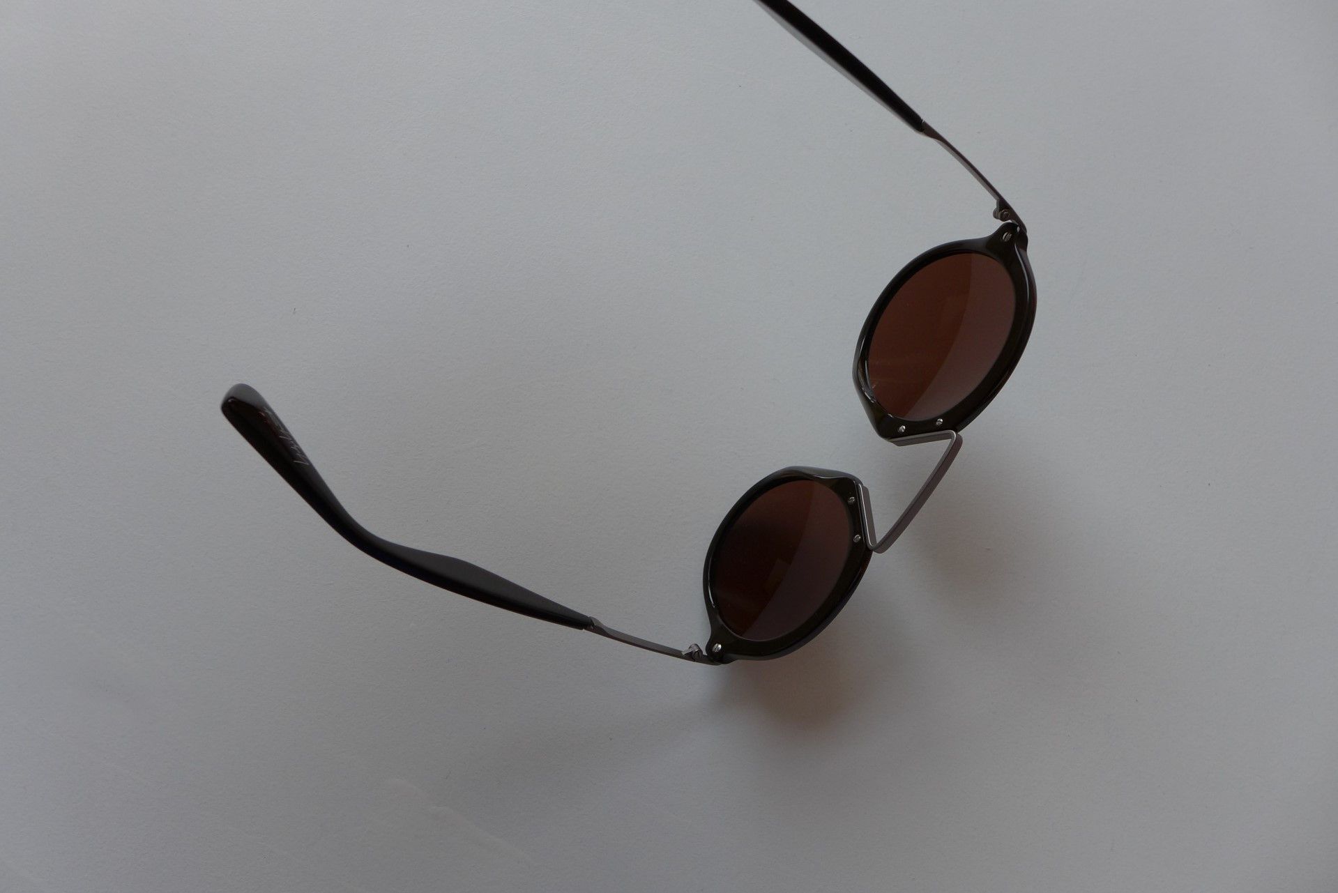 Yohji Yamamoto Yohji Yamamoto YY5009 Sunglasses - Dark Brown Acetate Size ONE SIZE - 10 Thumbnail