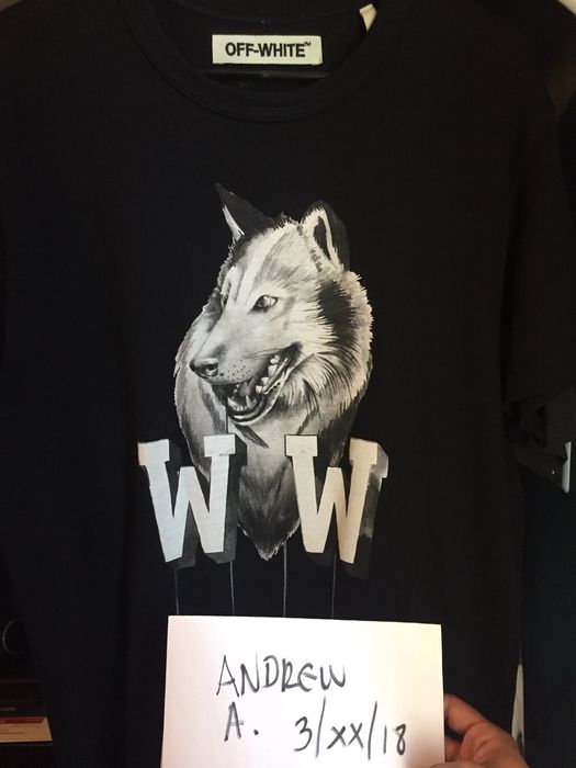 Off white othelo outlet wolf tee