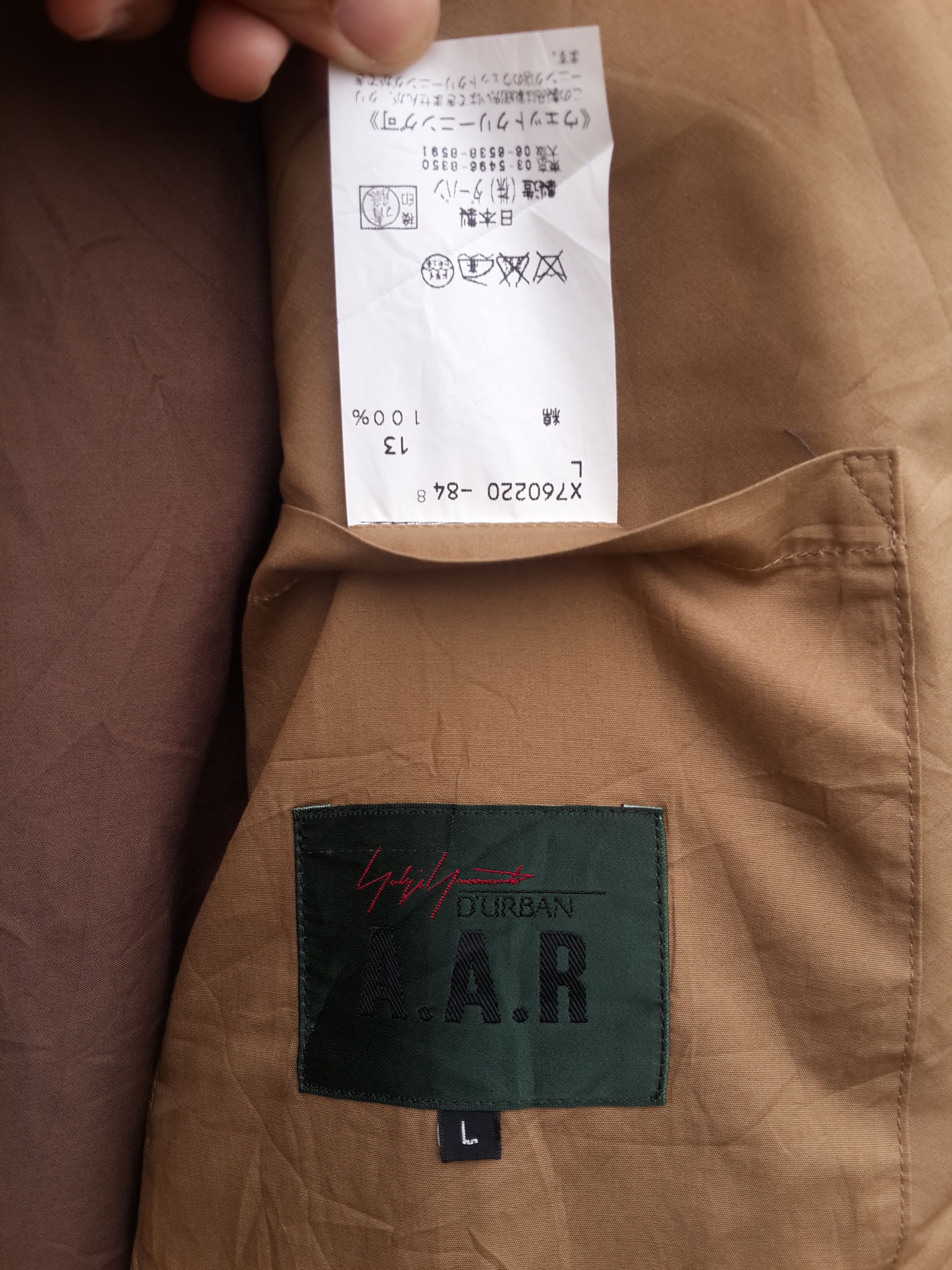 Yohji Yamamoto A.A.R x Durban x YOHJI YAMAMOTO Relaxed Casual Blazer Size 38R - 5 Thumbnail