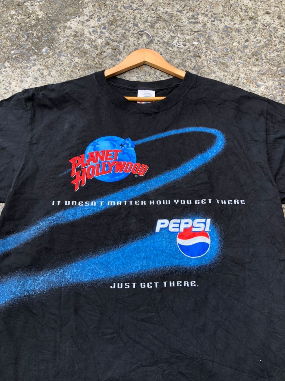Pepsi × Planet Hollywood × Vintage Vintage 90s Planet Hollywood X Pepsi Tee Size US XL / EU 56 / 4 - 2 Thumbnail