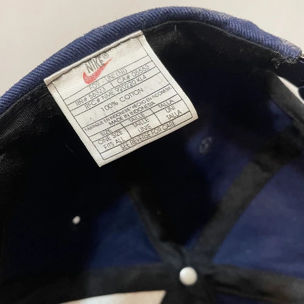 Nike × Vintage Nike Air Dark Blue Hat Snapback Size ONE SIZE - 5 Thumbnail