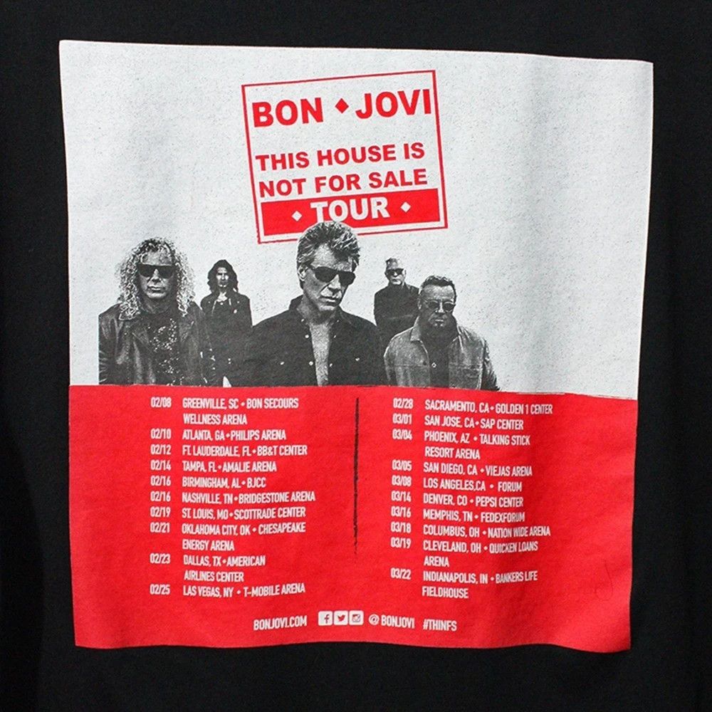 Band Tees × Bon Jovi Bon Jovi "This House Is Not For Sale" Tour Tee Size US M / EU 48-50 / 2 - 4 Thumbnail