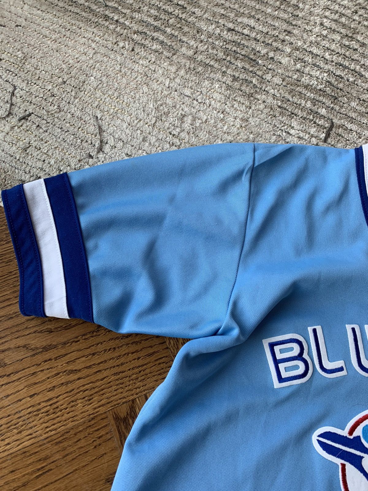 MLB × Vintage 1980s Toronto Blue Jays Powder Blue Baseball Jersey Vintage Size US M / EU 48-50 / 2 - 6 Thumbnail