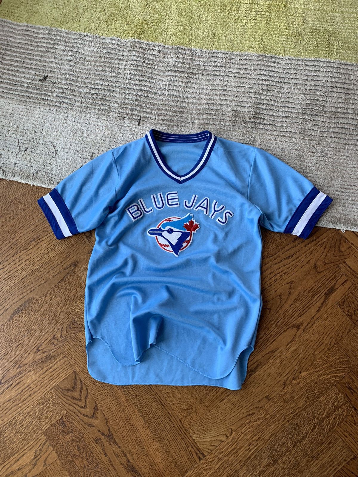MLB × Vintage 1980s Toronto Blue Jays Powder Blue Baseball Jersey Vintage Size US M / EU 48-50 / 2 - 7 Thumbnail
