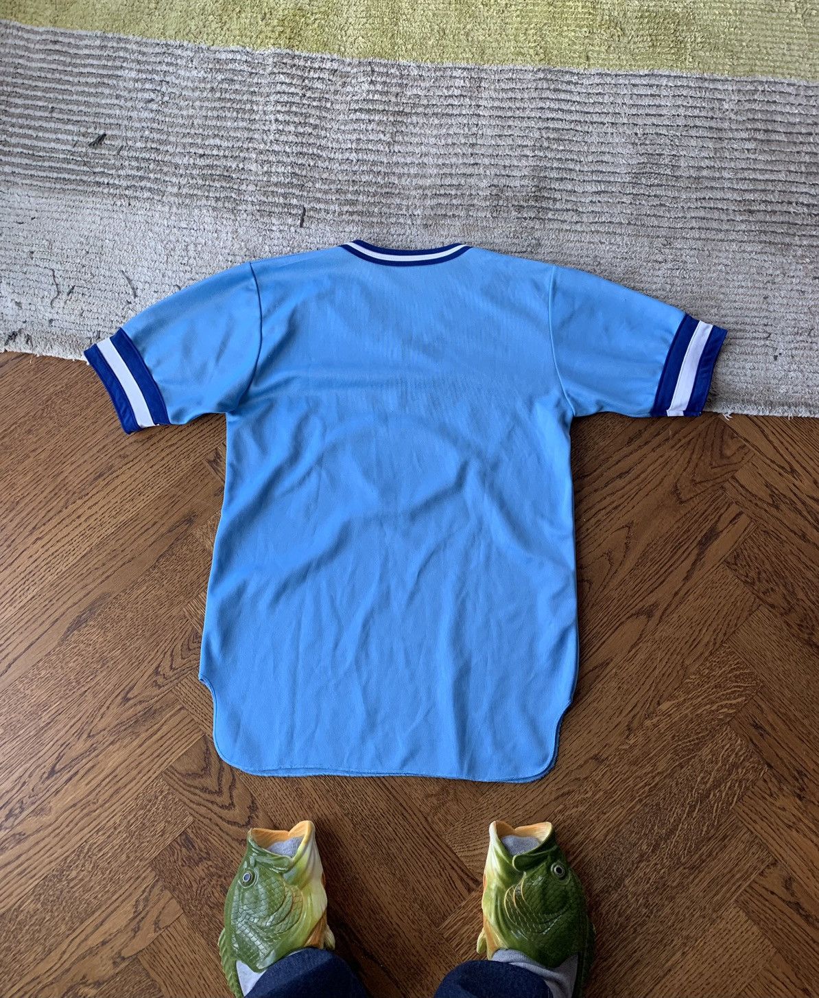 MLB × Vintage 1980s Toronto Blue Jays Powder Blue Baseball Jersey Vintage Size US M / EU 48-50 / 2 - 4 Thumbnail