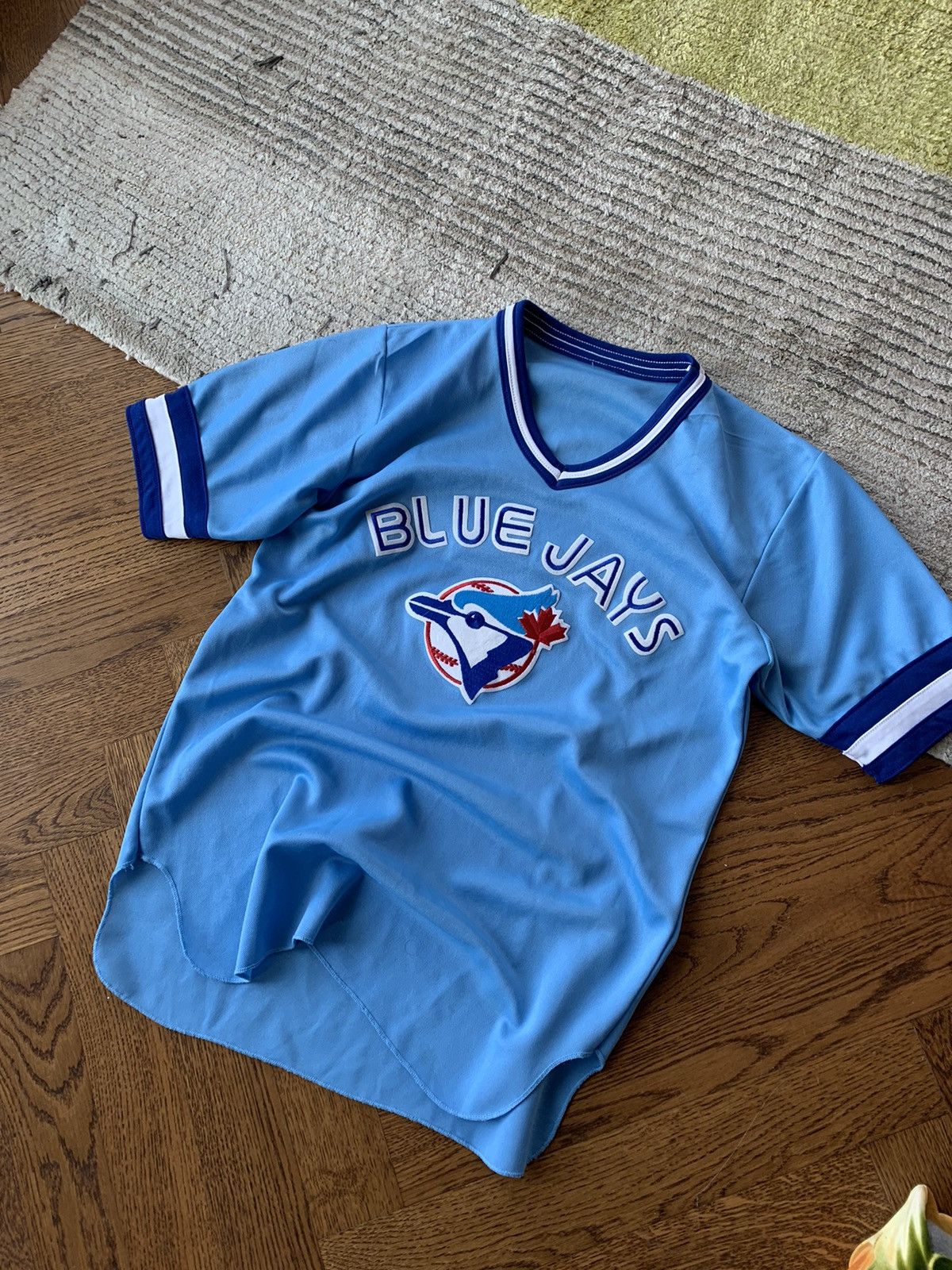 1980s Toronto Blue Jays Powder Blue Baseball Jersey Vintage