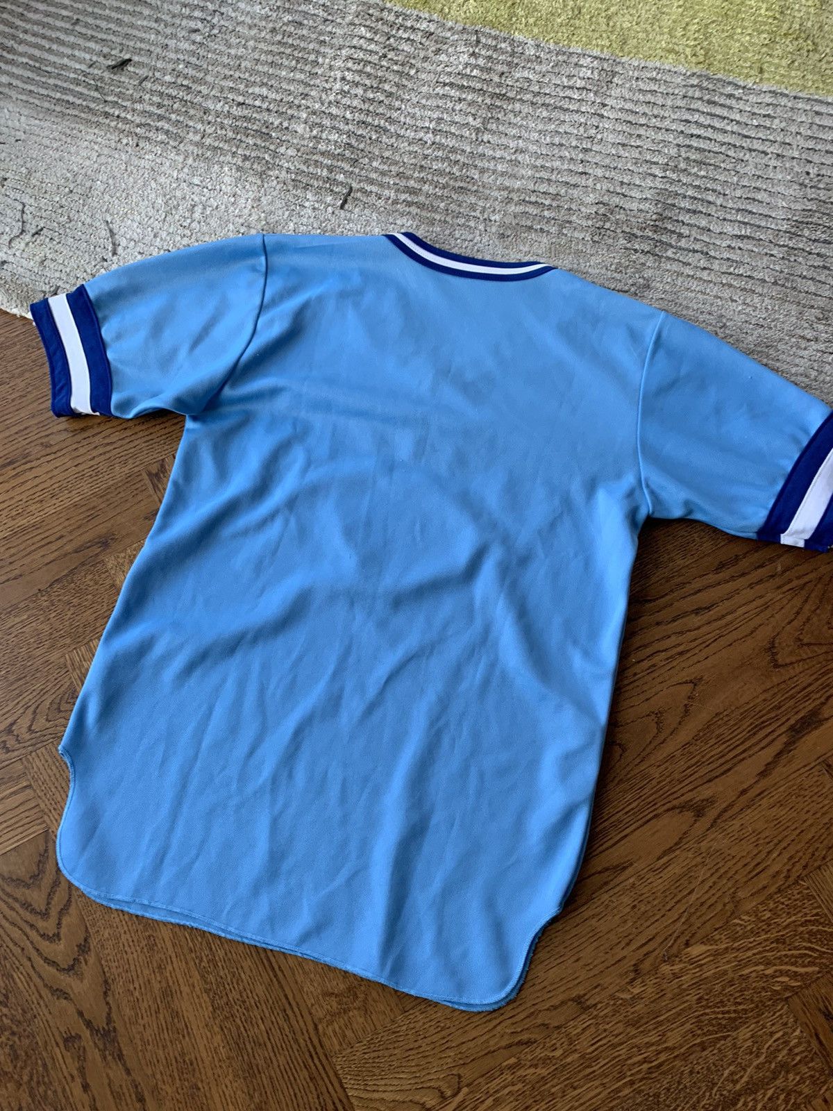 MLB × Vintage 1980s Toronto Blue Jays Powder Blue Baseball Jersey Vintage Size US M / EU 48-50 / 2 - 5 Thumbnail