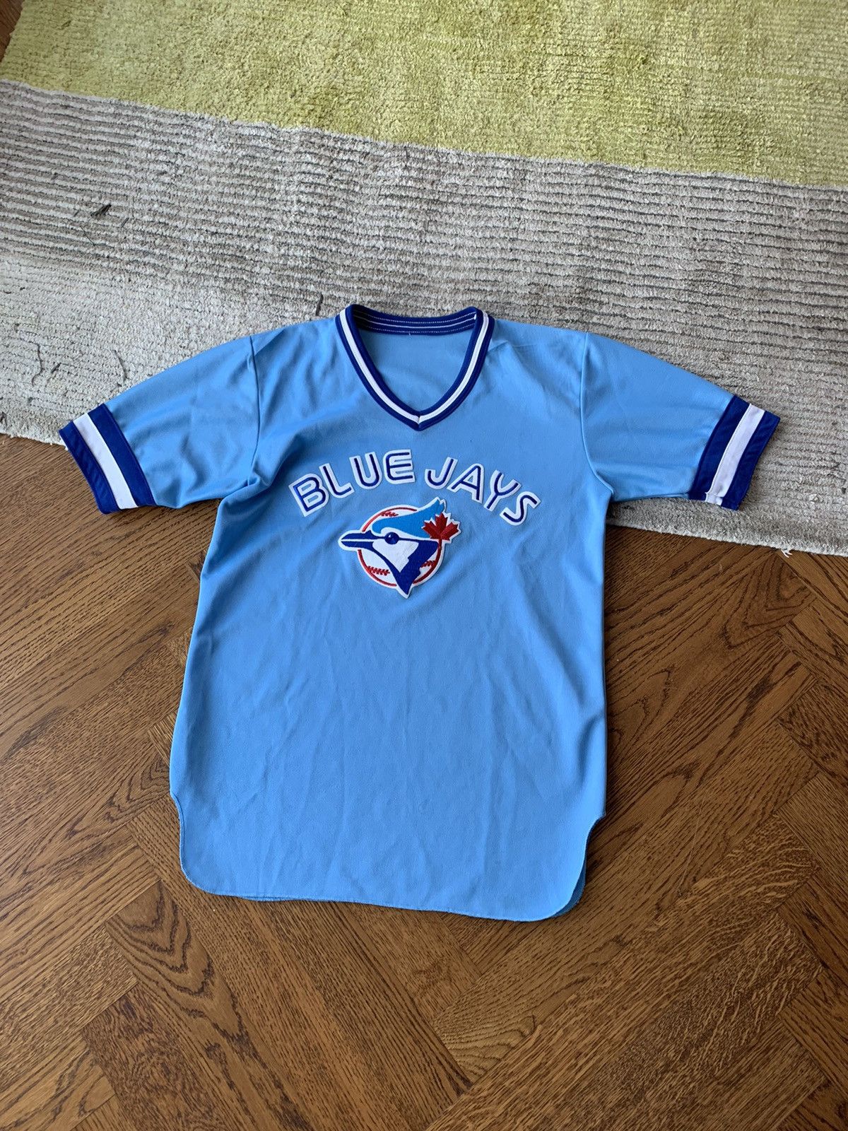 MLB × Vintage 1980s Toronto Blue Jays Powder Blue Baseball Jersey Vintage Size US M / EU 48-50 / 2 - 10 Thumbnail