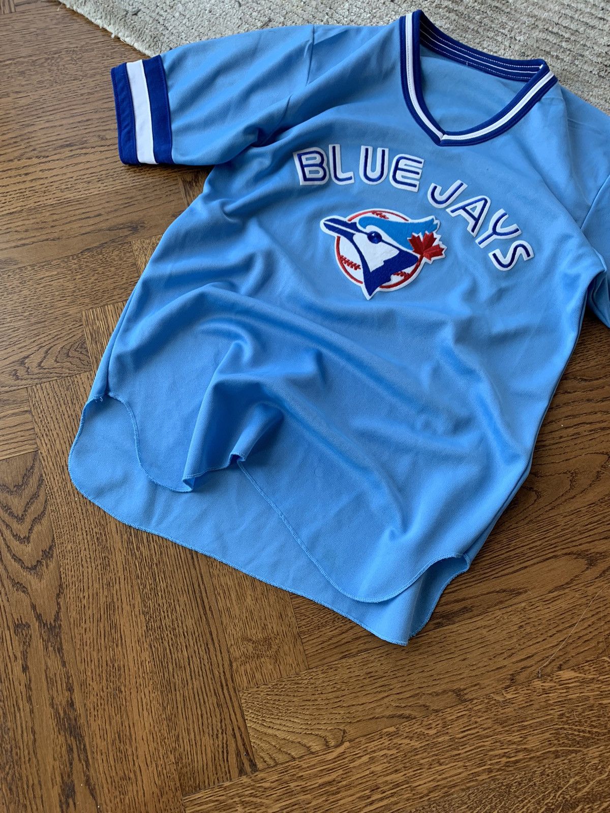 MLB × Vintage 1980s Toronto Blue Jays Powder Blue Baseball Jersey Vintage Size US M / EU 48-50 / 2 - 3 Thumbnail