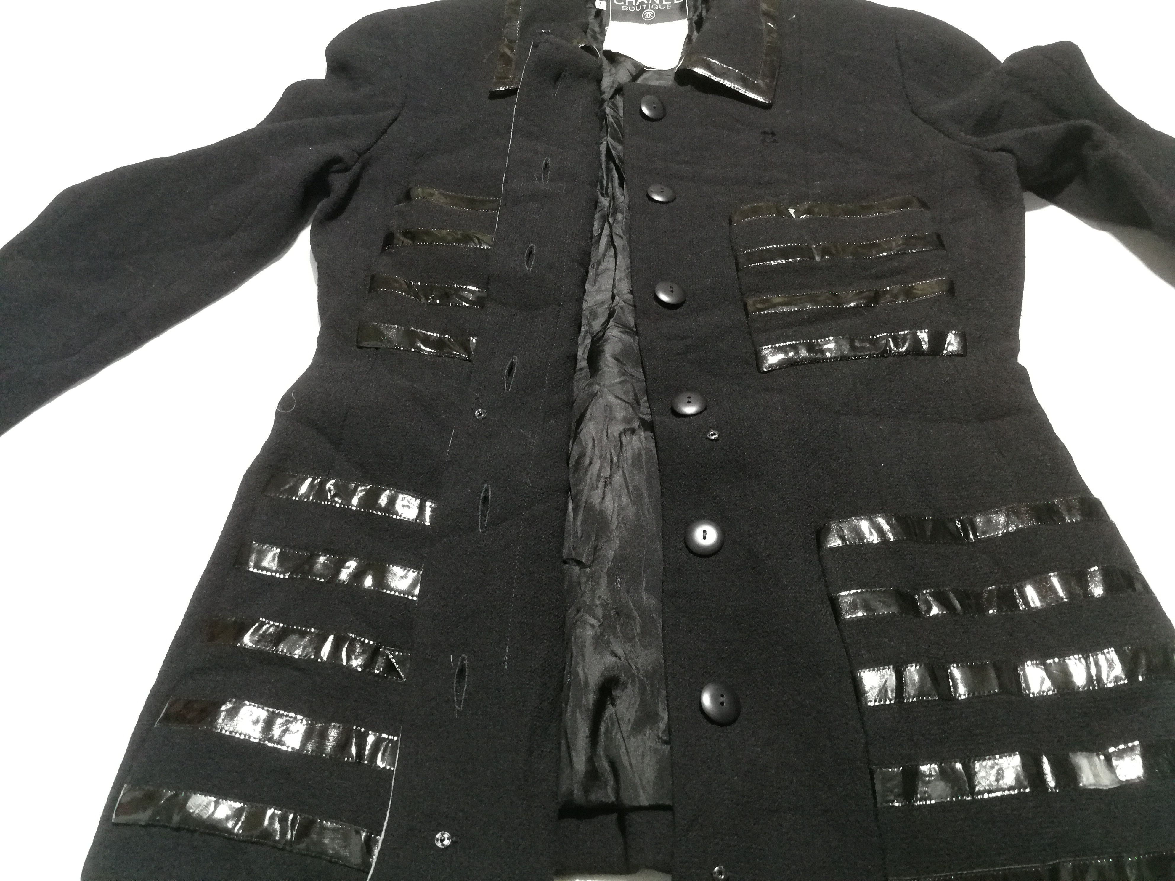 Chanel Chanel Boutique France Black Parade Jacket Fits S M Size M / US 6-8 / IT 42-44 - 2 Thumbnail