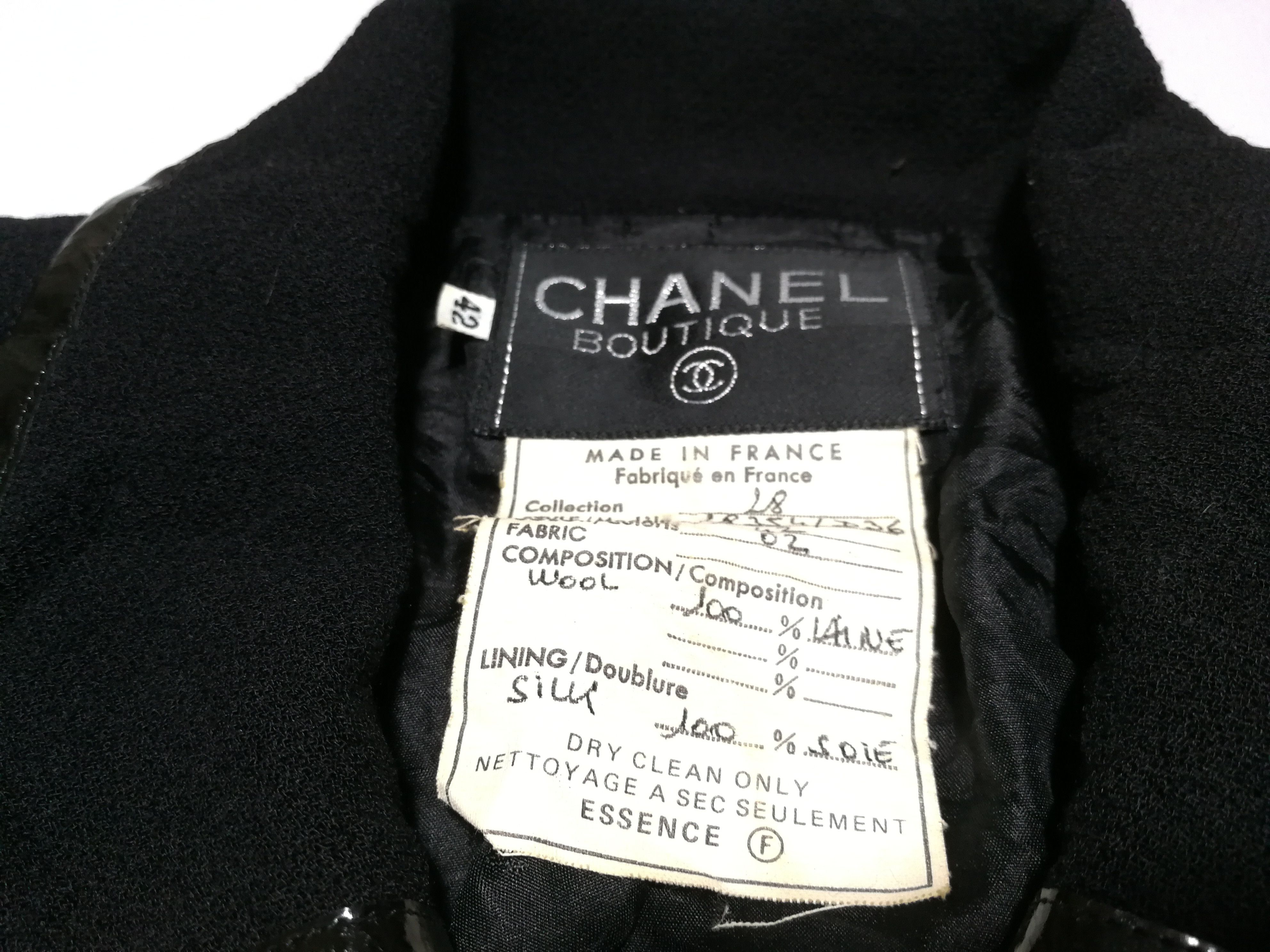 Chanel Chanel Boutique France Black Parade Jacket Fits S M Size M / US 6-8 / IT 42-44 - 4 Thumbnail