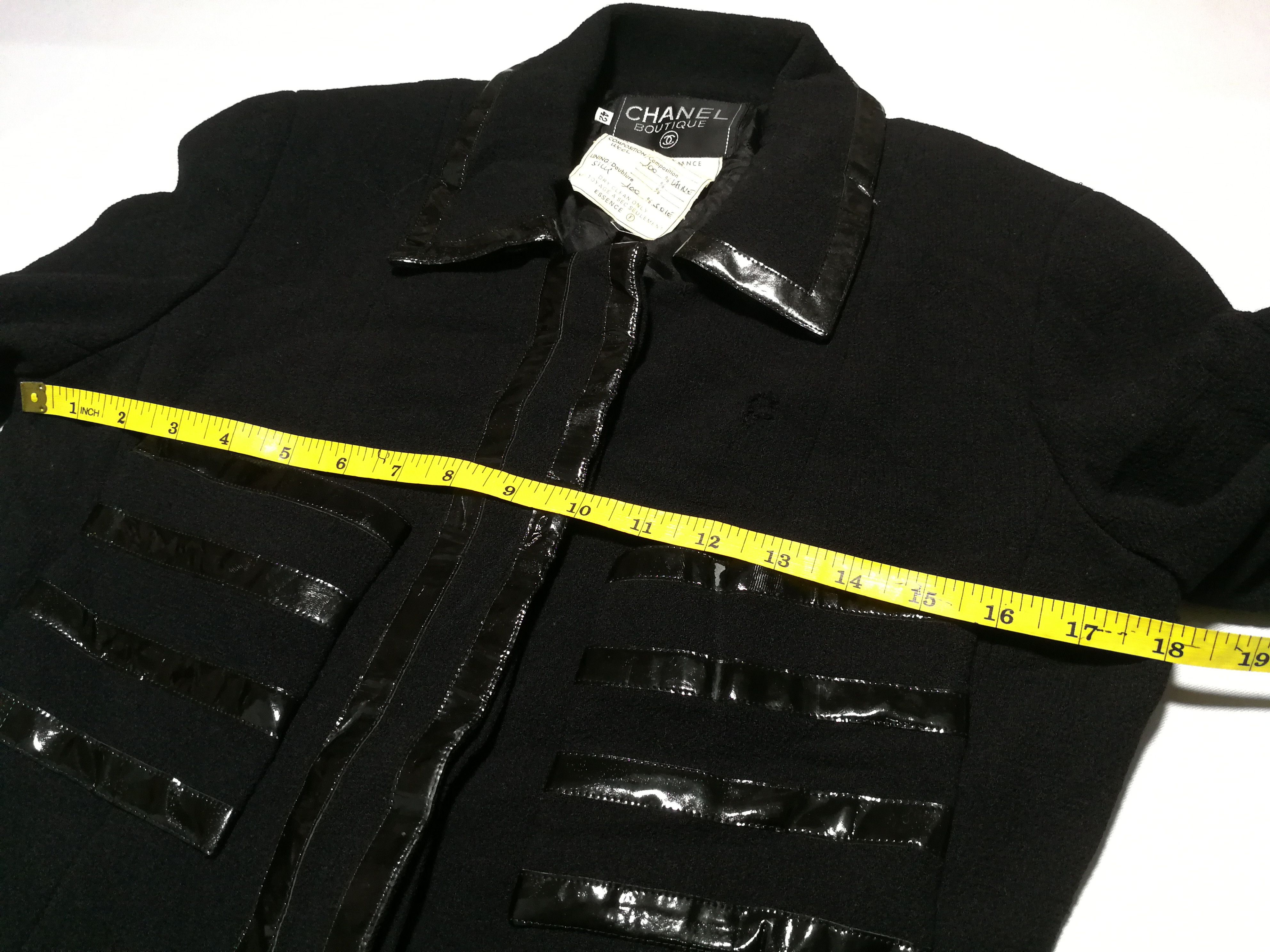Chanel Chanel Boutique France Black Parade Jacket Fits S M Size M / US 6-8 / IT 42-44 - 8 Thumbnail