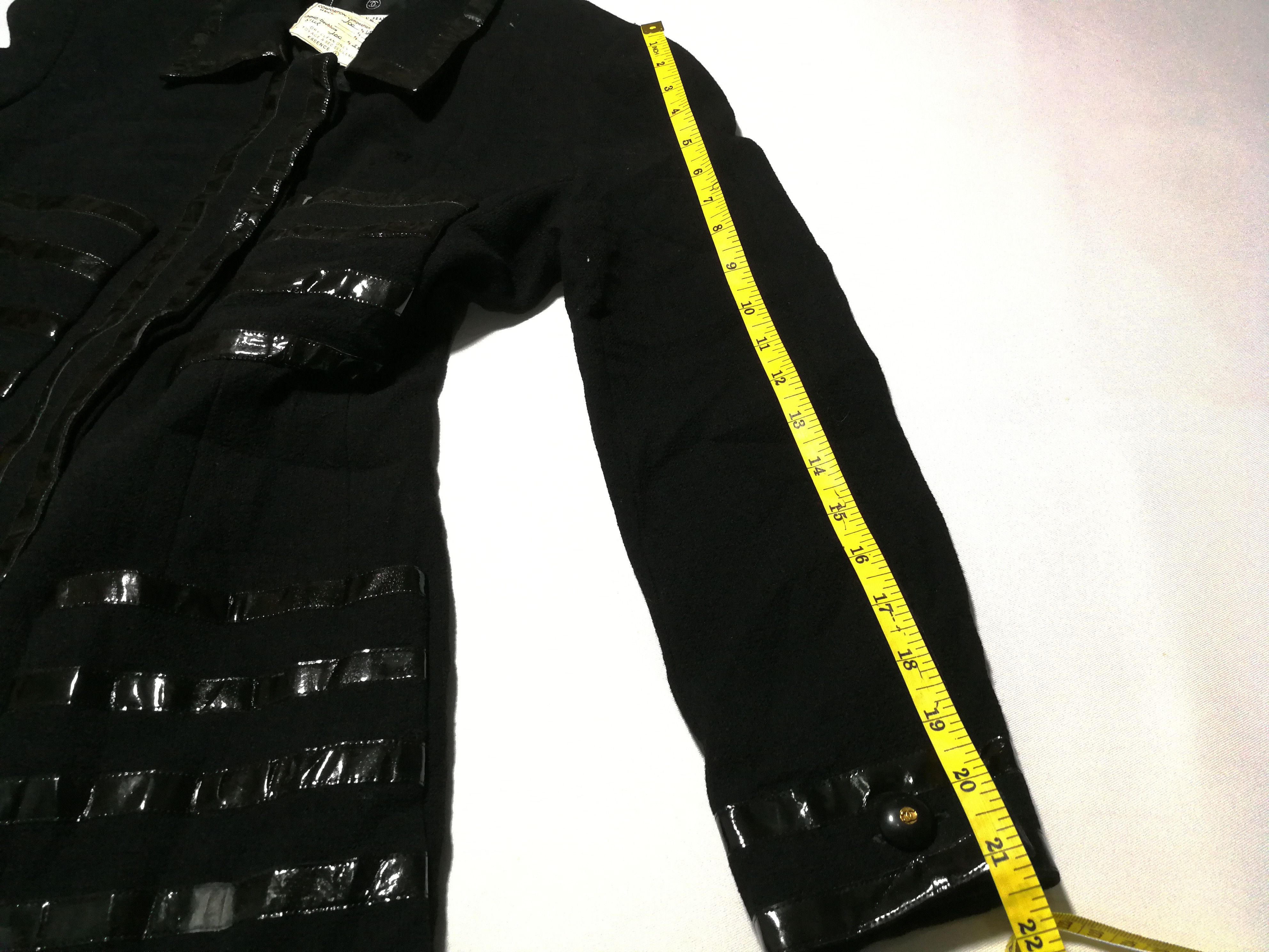 Chanel Chanel Boutique France Black Parade Jacket Fits S M Size M / US 6-8 / IT 42-44 - 13 Thumbnail