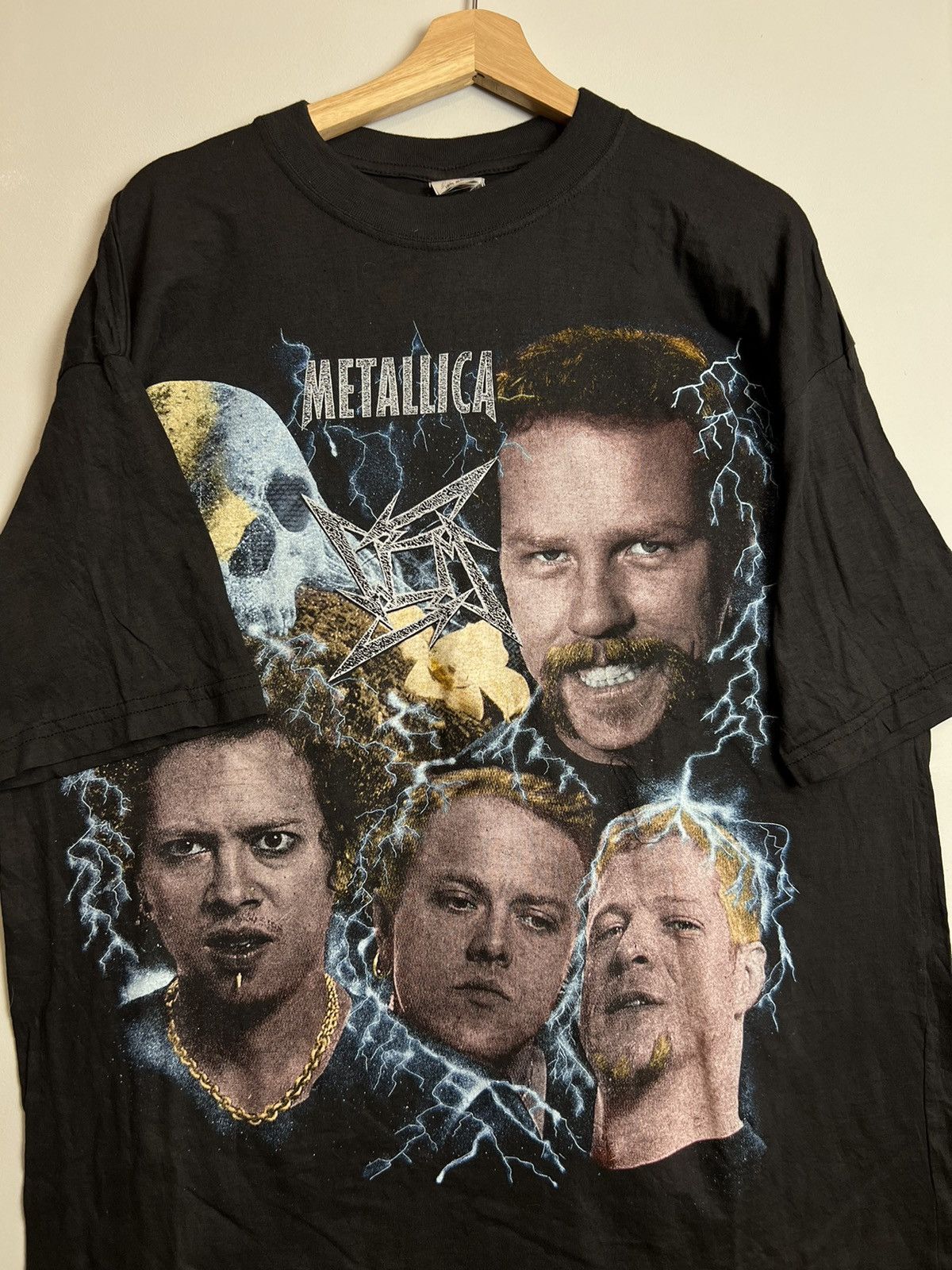 Band Tees Rare Vintage Metallica bootleg 90s Heavy Metal Band Tshirt Size US XL / EU 56 / 4 - 3 Thumbnail