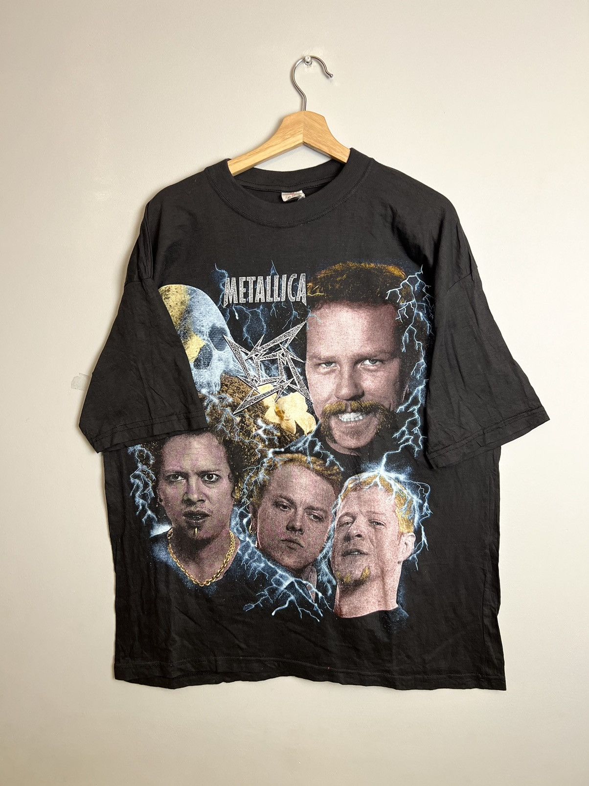 Band Tees Rare Vintage Metallica bootleg 90s Heavy Metal Band Tshirt Size US XL / EU 56 / 4 - 1 Thumbnail