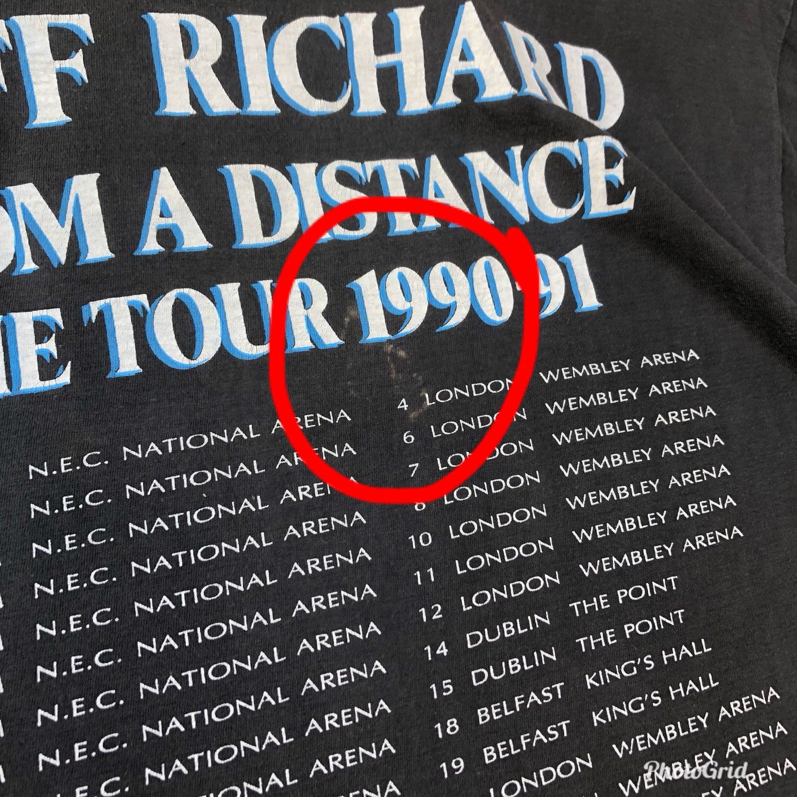 Vintage Cliff Richard Tour Concert Promo Rock T Shirt Size US L / EU 52-54 / 3 - 6 Thumbnail