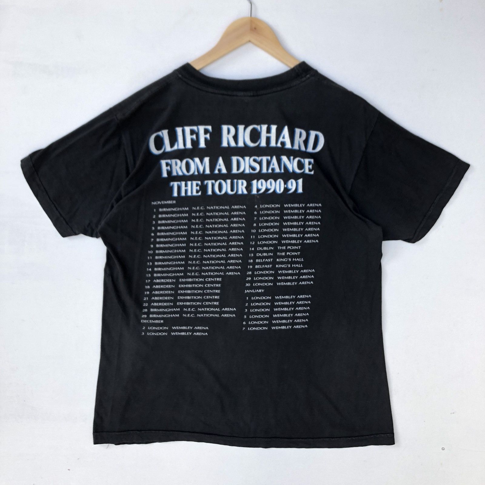 Vintage Cliff Richard Tour Concert Promo Rock T Shirt Size US L / EU 52-54 / 3 - 3 Thumbnail