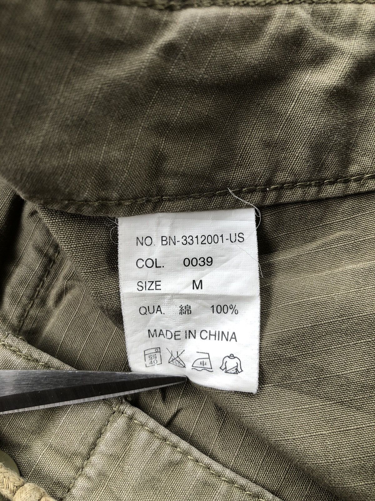 Japanese Brand Back Number Cargo Pants Tactical Pocket Size US 31 - 9 Thumbnail