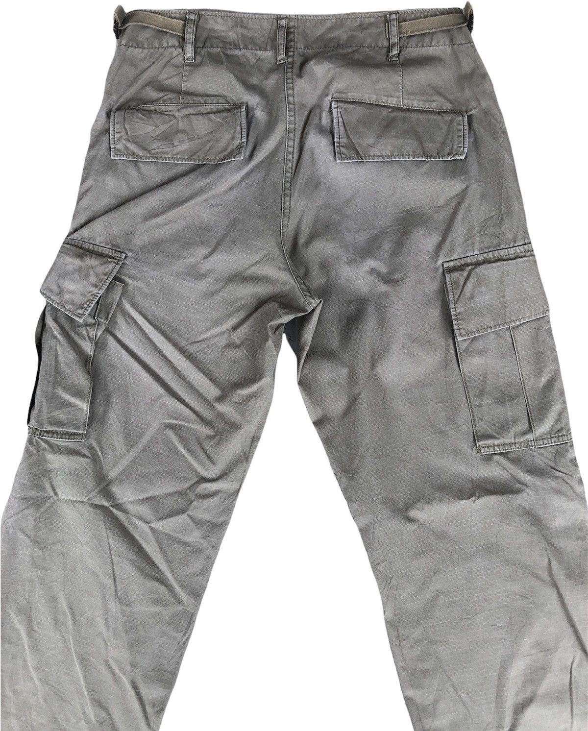 Japanese Brand Back Number Cargo Pants Tactical Pocket Size US 31 - 4 Thumbnail