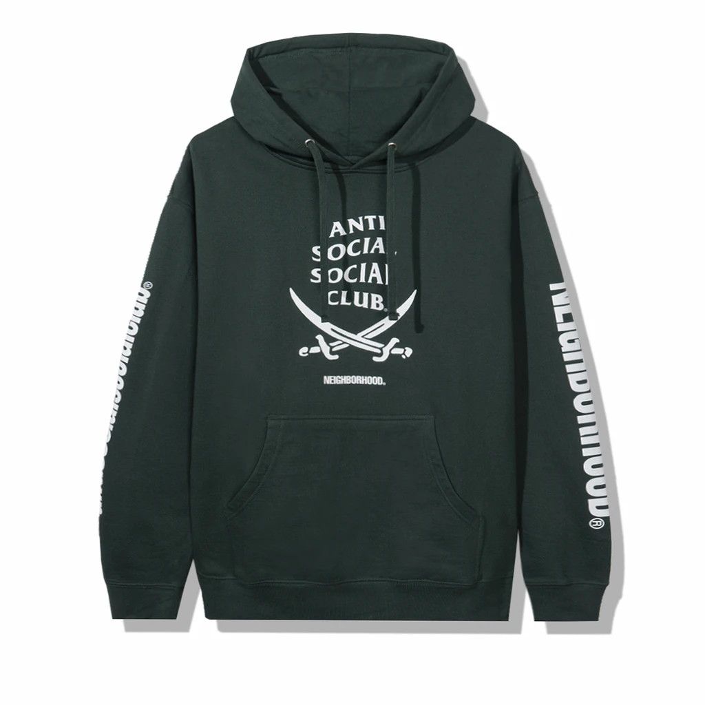 Anti Social Social Club × Neighborhood DS White ASSC x NBHD 6IX Green Hoodie Bape Kith Supreme Size US XXL / EU 58 / 5 - 4 Thumbnail