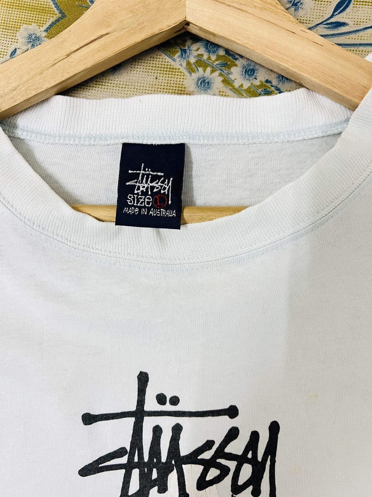Stussy × Vintage Vintage 90s Stussy Marilyn Monroe Surf Tee Size US L / EU 52-54 / 3 - 6 Thumbnail