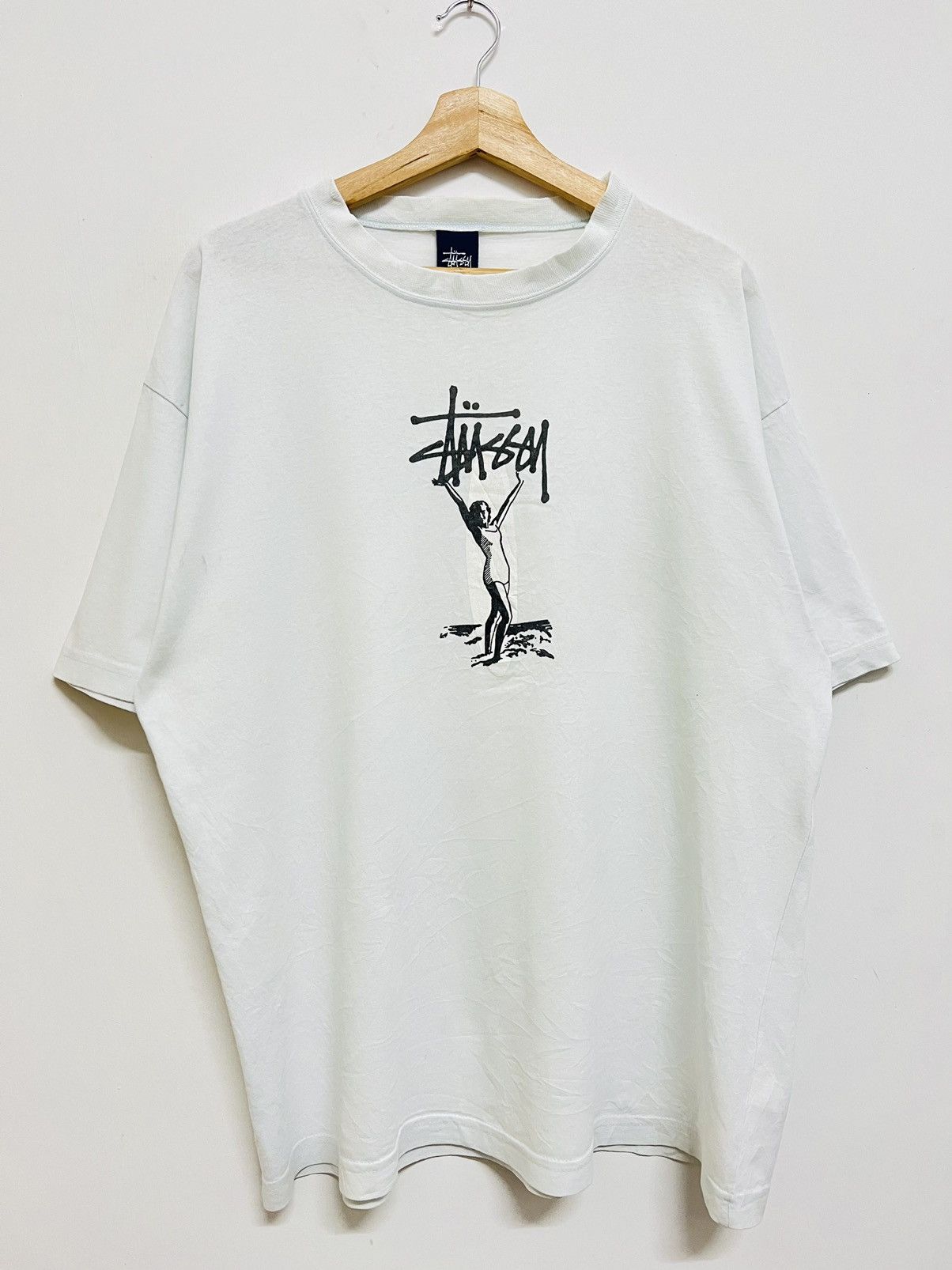 Stussy × Vintage Vintage 90s Stussy Marilyn Monroe Surf Tee Size US L / EU 52-54 / 3 - 2 Thumbnail