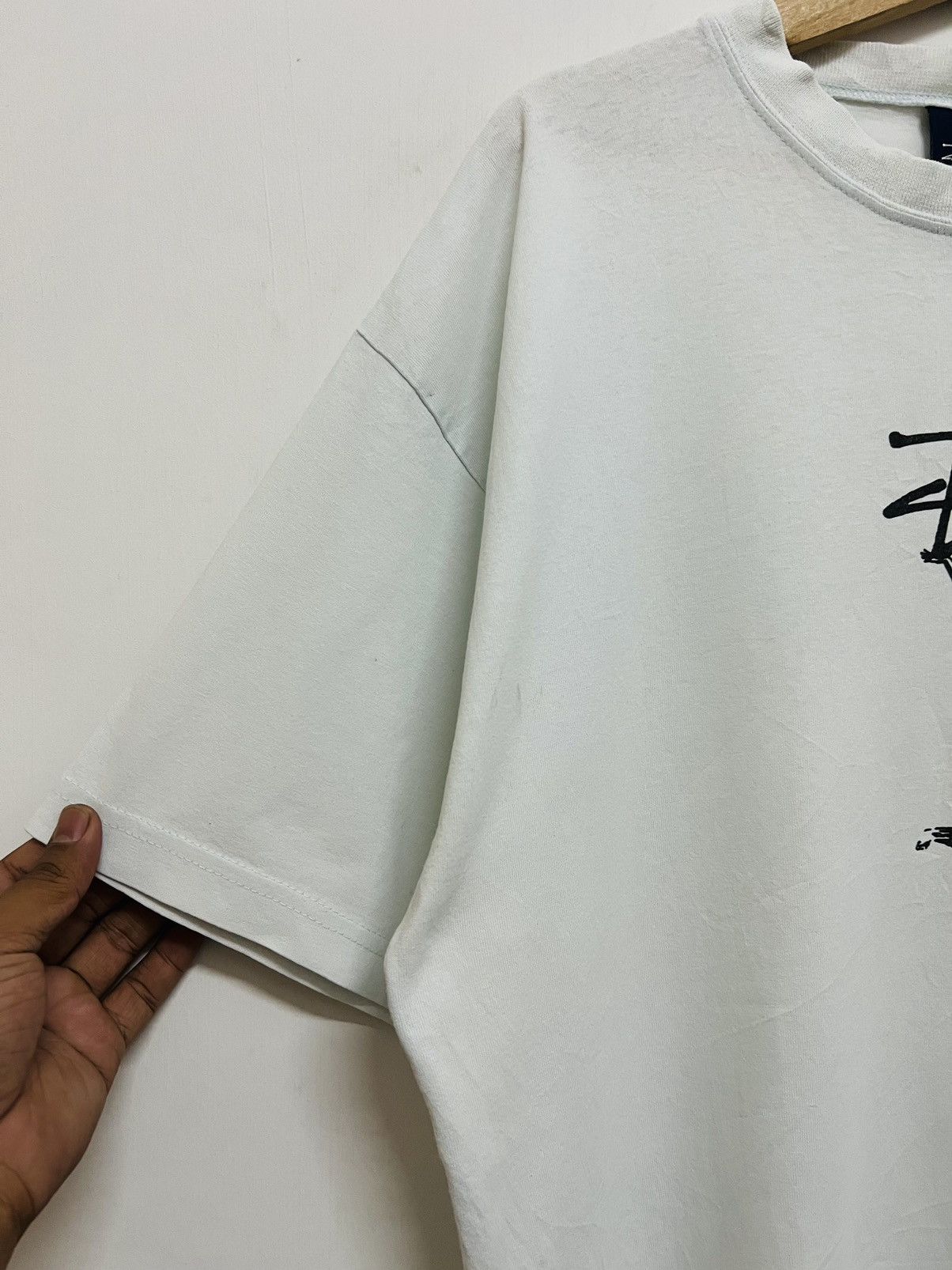 Stussy × Vintage Vintage 90s Stussy Marilyn Monroe Surf Tee Size US L / EU 52-54 / 3 - 4 Thumbnail