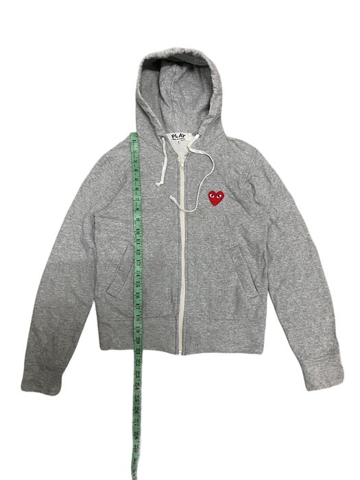 Cdg zip clearance up hoodie grey