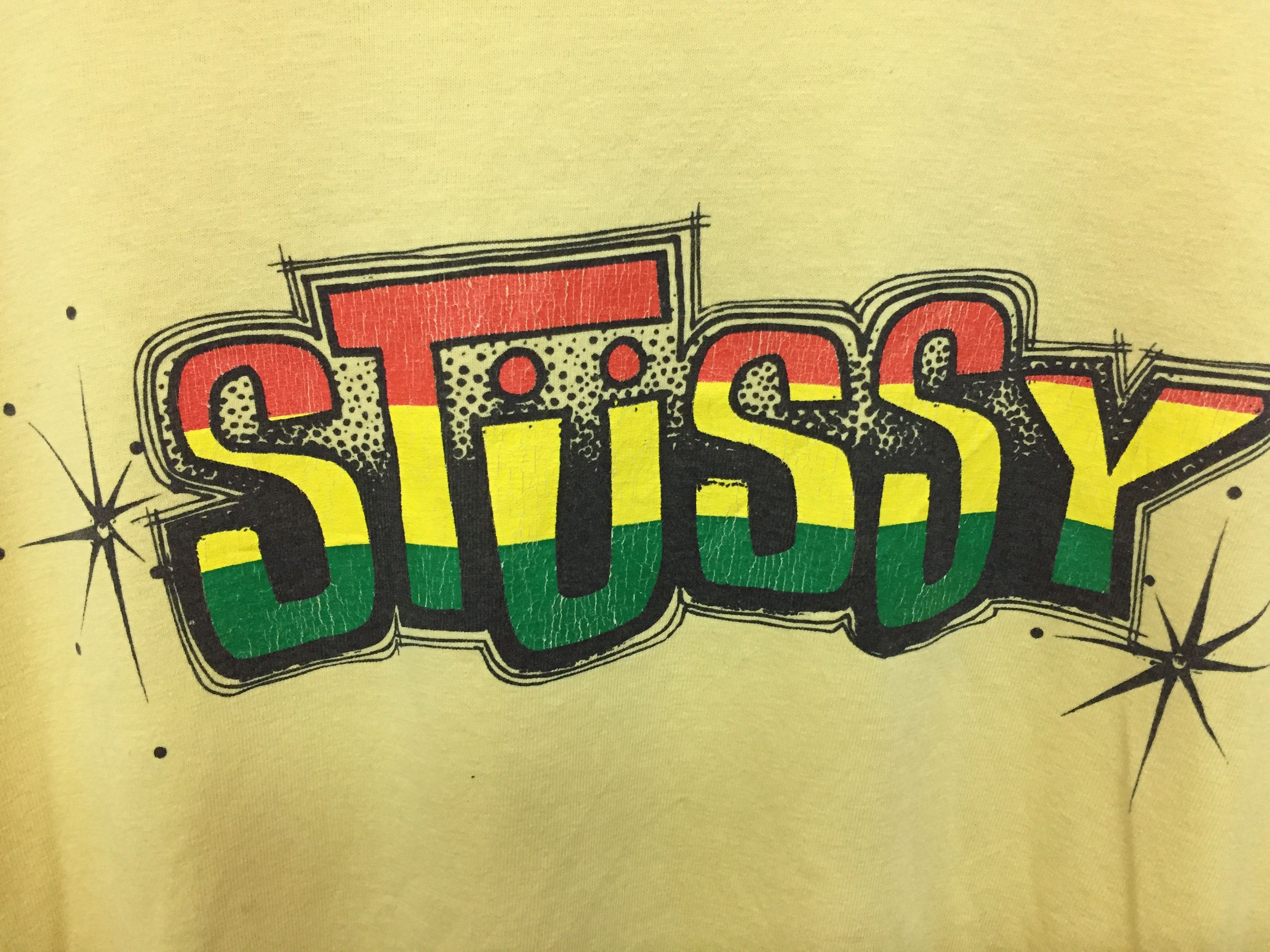 Stussy 00's Rasta Box logo tee Size US M / EU 48-50 / 2 - 3 Thumbnail
