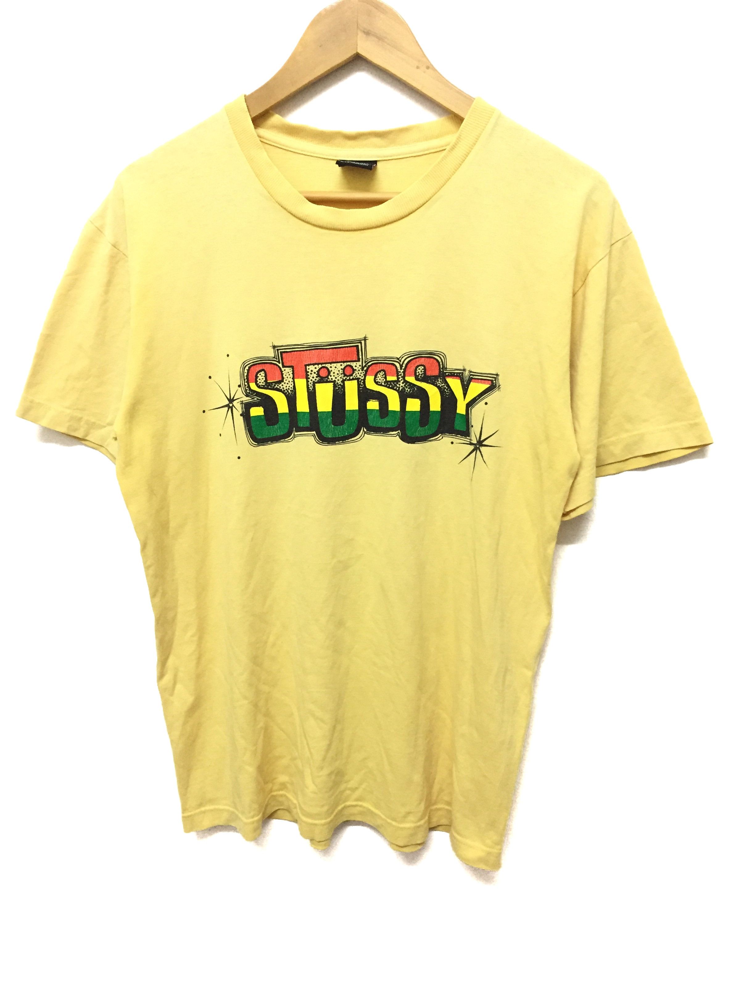 Stussy 00's Rasta Box logo tee Size US M / EU 48-50 / 2 - 1 Thumbnail