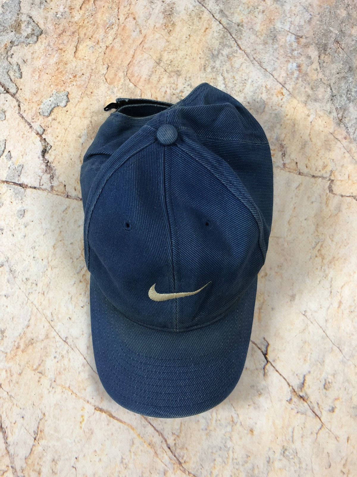 Nike × Vintage Nike vintage blue logo cap Size ONE SIZE - 3 Thumbnail