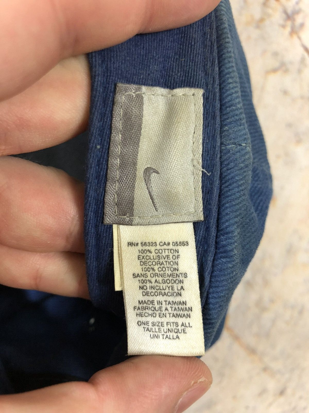 Nike × Vintage Nike vintage blue logo cap Size ONE SIZE - 6 Thumbnail