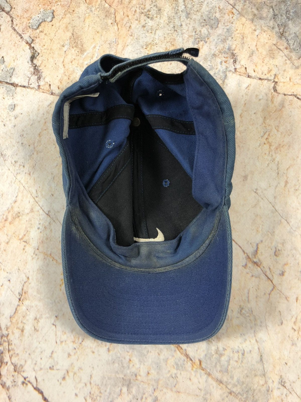 Nike × Vintage Nike vintage blue logo cap Size ONE SIZE - 5 Thumbnail