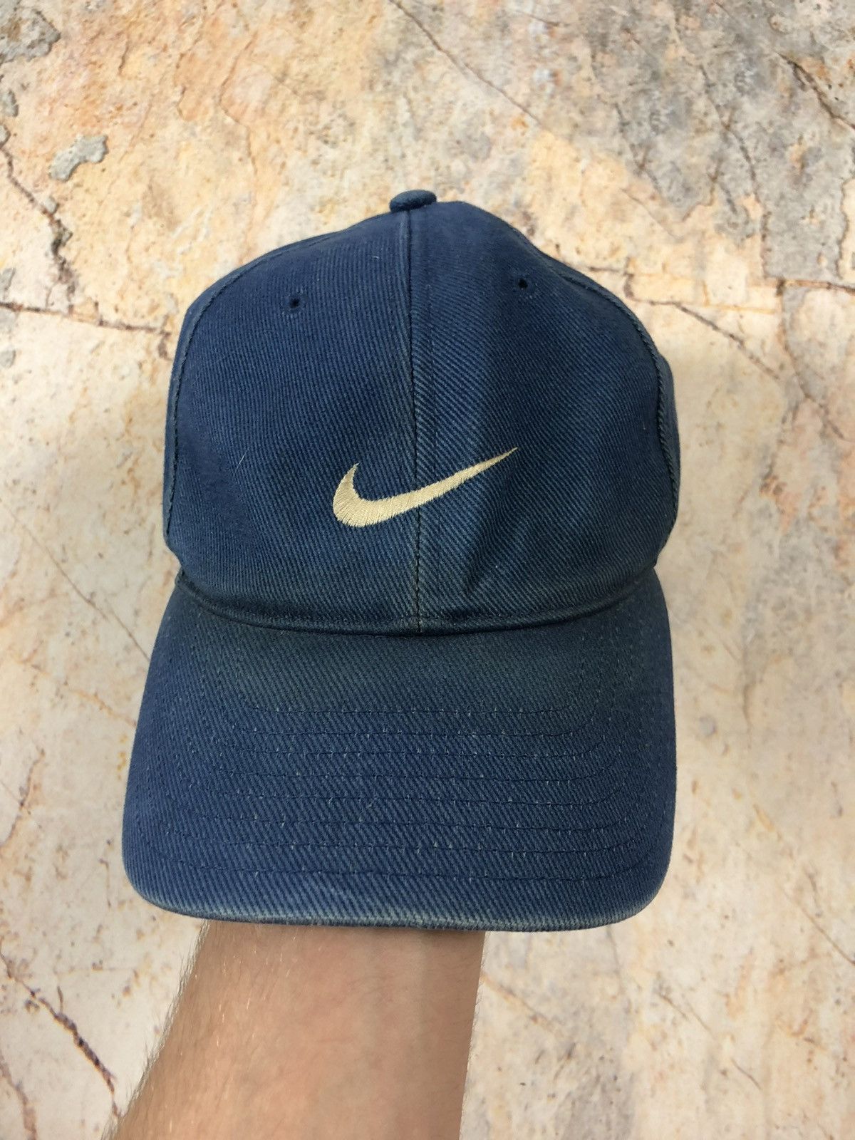 Nike × Vintage Nike vintage blue logo cap Size ONE SIZE - 1 Thumbnail