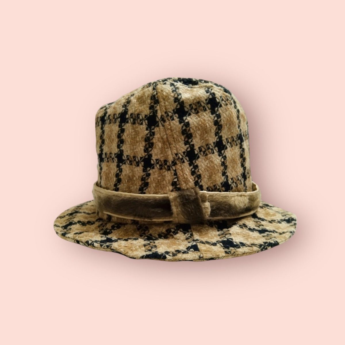 ADDICT × Designer × Vintage VINTAGE MIX BLEND FABRIC PLAID HAT Size ONE SIZE - 7 Thumbnail