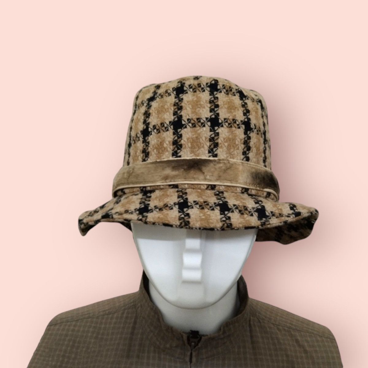 ADDICT × Designer × Vintage VINTAGE MIX BLEND FABRIC PLAID HAT Size ONE SIZE - 6 Thumbnail