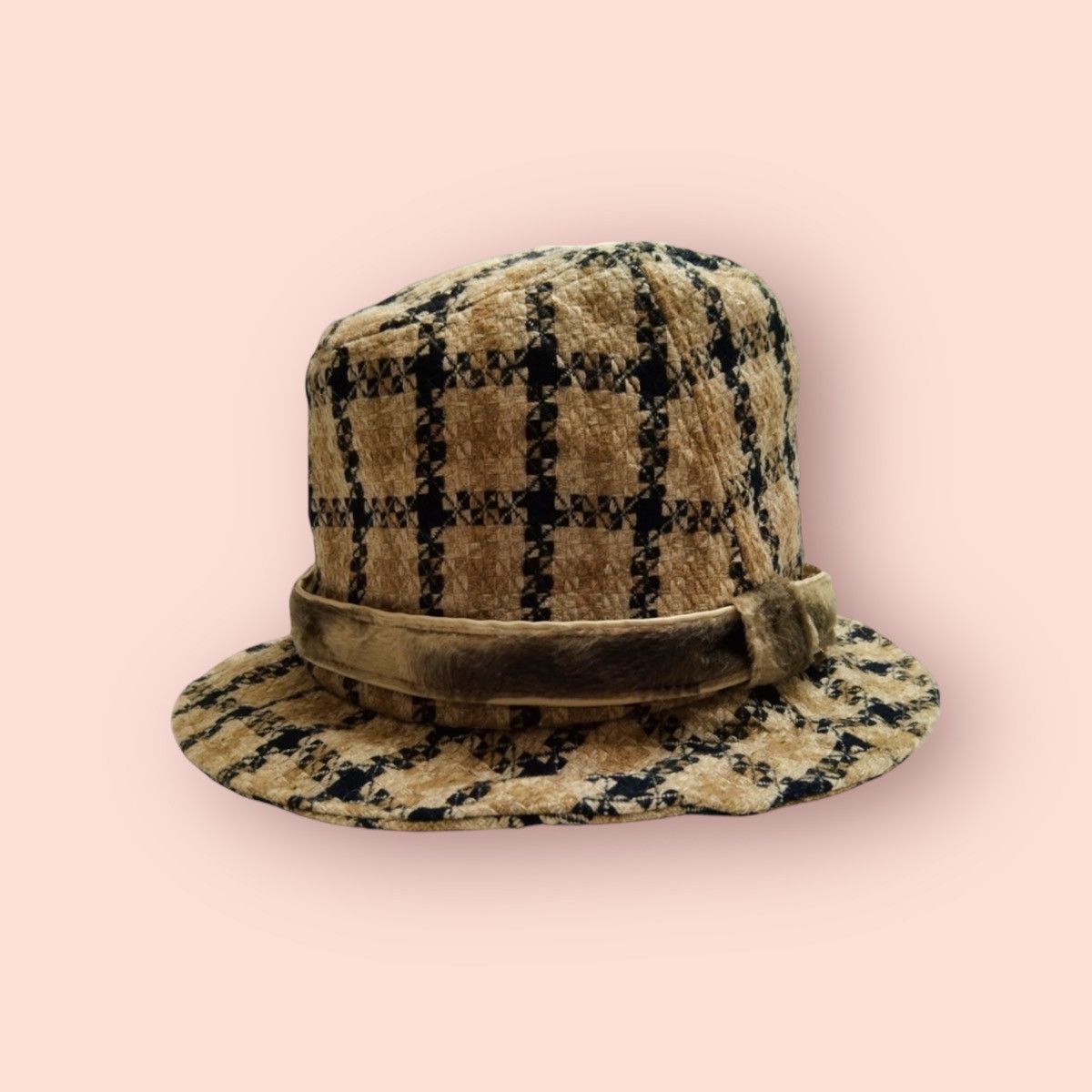ADDICT × Designer × Vintage VINTAGE MIX BLEND FABRIC PLAID HAT Size ONE SIZE - 8 Thumbnail