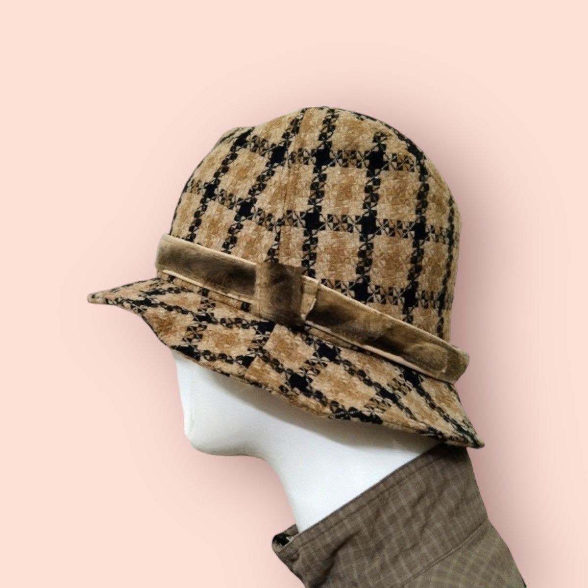 ADDICT × Designer × Vintage VINTAGE MIX BLEND FABRIC PLAID HAT Size ONE SIZE - 4 Thumbnail