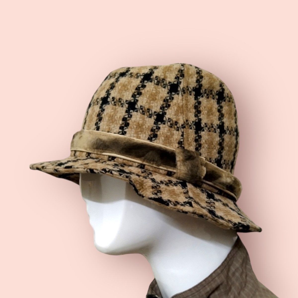 ADDICT × Designer × Vintage VINTAGE MIX BLEND FABRIC PLAID HAT Size ONE SIZE - 2 Thumbnail