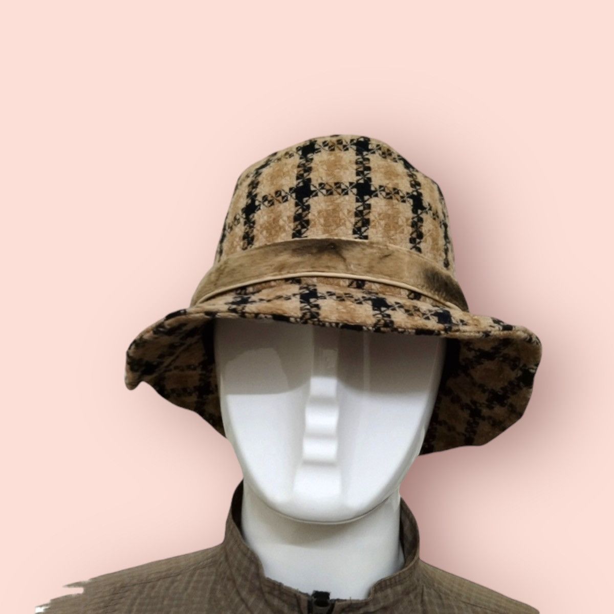 ADDICT × Designer × Vintage VINTAGE MIX BLEND FABRIC PLAID HAT Size ONE SIZE - 5 Thumbnail
