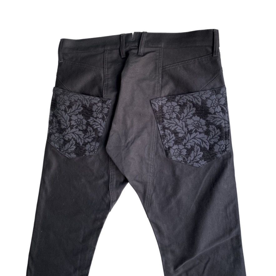 Comme des Garcons FW21 Floral Jacquard Back Pockets Taped Pants Size US 32 / EU 48 - 3 Thumbnail