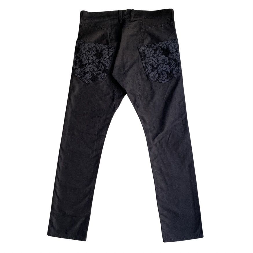 Comme des Garcons FW21 Floral Jacquard Back Pockets Taped Pants Size US 32 / EU 48 - 1 Thumbnail