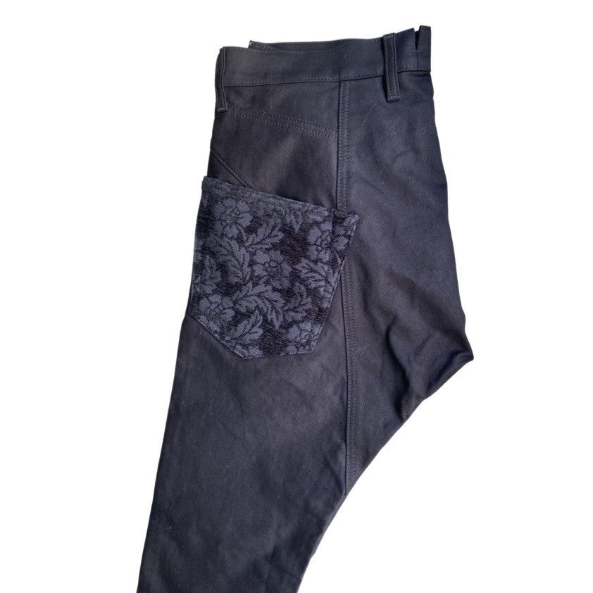 Comme des Garcons FW21 Floral Jacquard Back Pockets Taped Pants Size US 32 / EU 48 - 4 Thumbnail