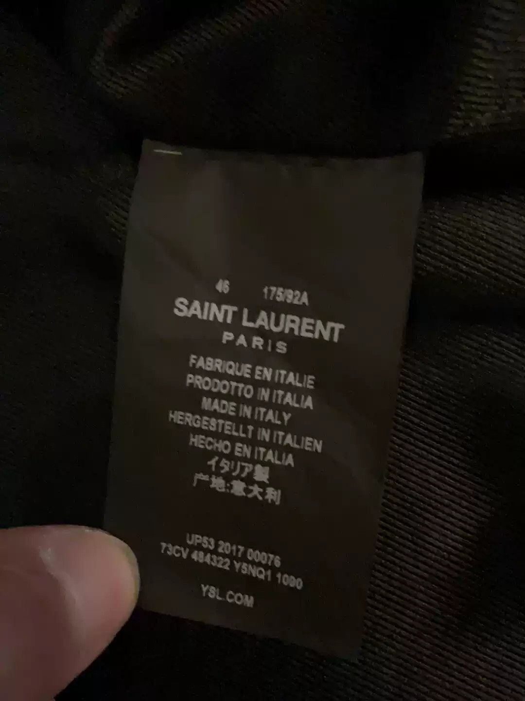 Yves Saint Laurent Saint Laurent Leather Jacket Size 46 Black Size US S / EU 44-46 / 1 - 4 Thumbnail