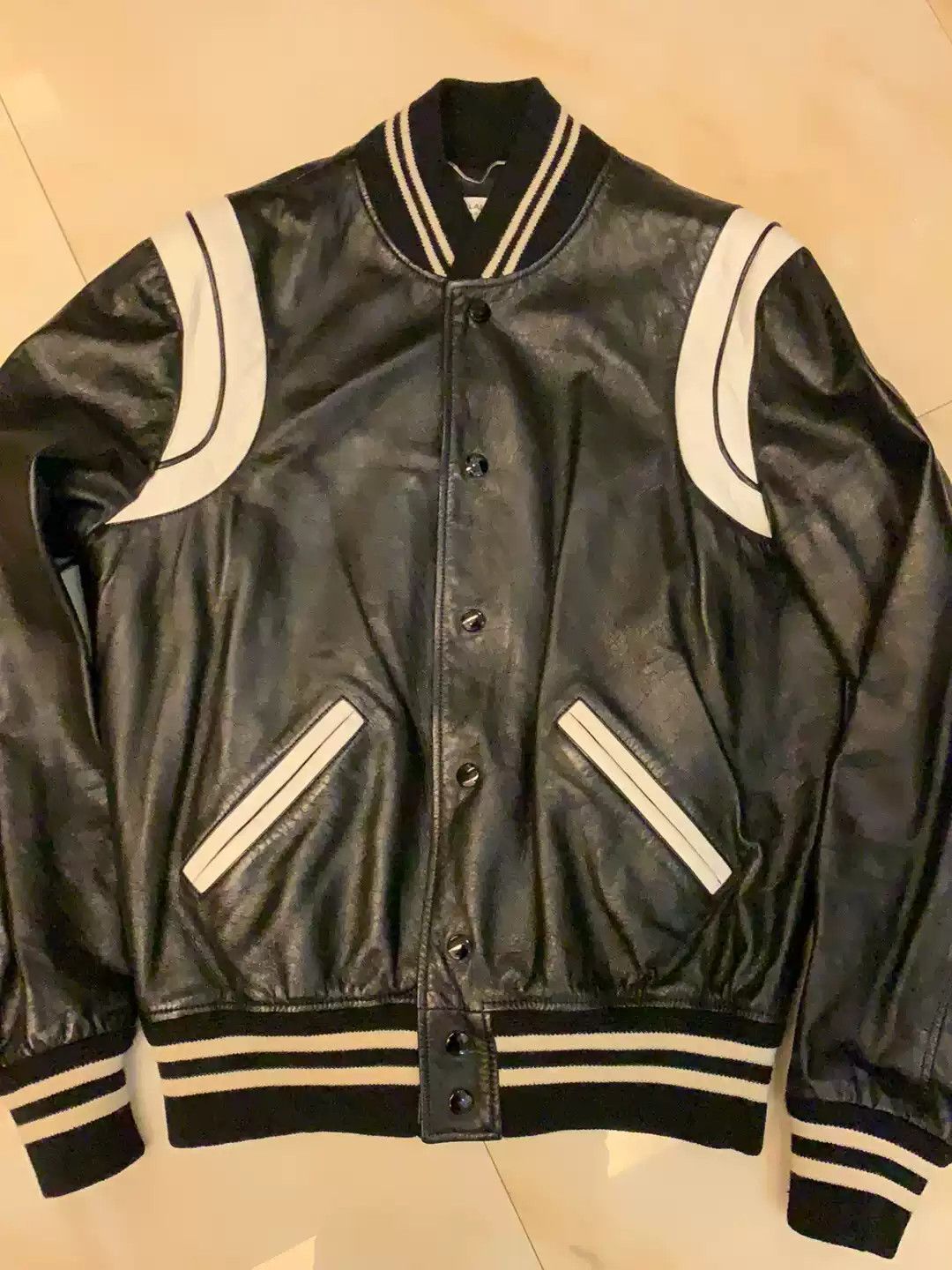 Yves Saint Laurent Saint Laurent Leather Jacket Size 46 Black Size US S / EU 44-46 / 1 - 2 Thumbnail