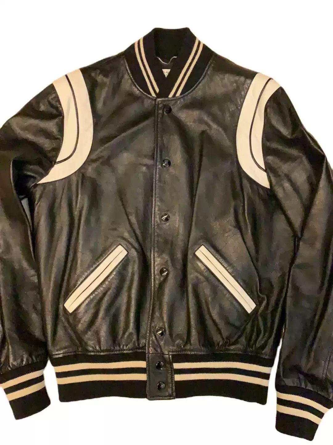 Yves Saint Laurent Saint Laurent Leather Jacket Size 46 Black Size US S / EU 44-46 / 1 - 1 Thumbnail